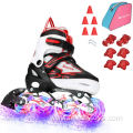 Glitter LED light up wheels Kids Roller Skate